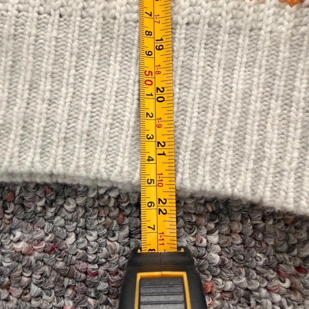 Madewell Women's Sweater with Pink, Gold, and Green Stripes Merino Wool & Alpaca - Picture 3 of 11